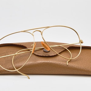 vintage eyeglasses RAY BAN sunglasses AVIATOR 1/10 12KgF Bausch Lomb,Aviator goggles,golden glasses,rayban glasses 60s eyeglasses oversized
