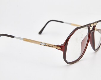 CARRERA 5316 Golden Aviator Eyeglasses,men's Glasses 80s,aviator