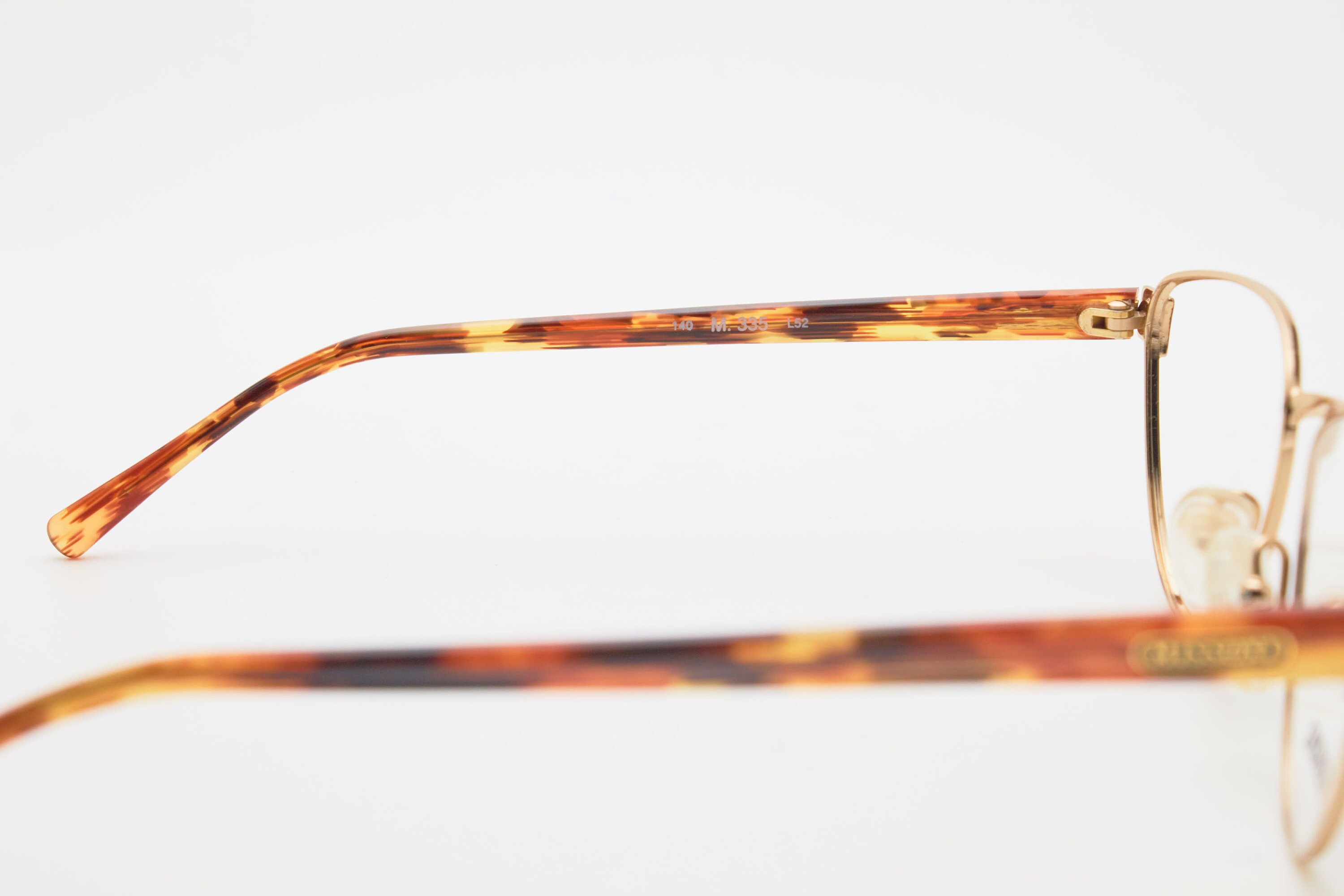 Vintage 80s MISSONI Cat-eye Glasses, Gold Metal Frame  display picture 2