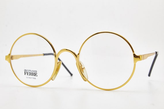 GIANFRANCO FERRE GFF 23 512 Round eyeglasses Meta… - image 4