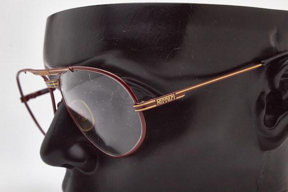 Vintage sunglasses 1980s FERRARI F12 580 Red Poli… - image 10