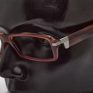 2000s vintage ZERORH+ VIRGO tartuga eyeglasses,slim rectangular shades,narrow glasses,eyeglasses,Y2K eyeglasses,angular frames,fancy glasses