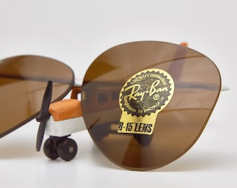 Ray-Ban RB3025 Aviator Replacement Lenses B-15 Brown 55mm NOS Luxottica Original Seal 100% UV | Genuine Parts