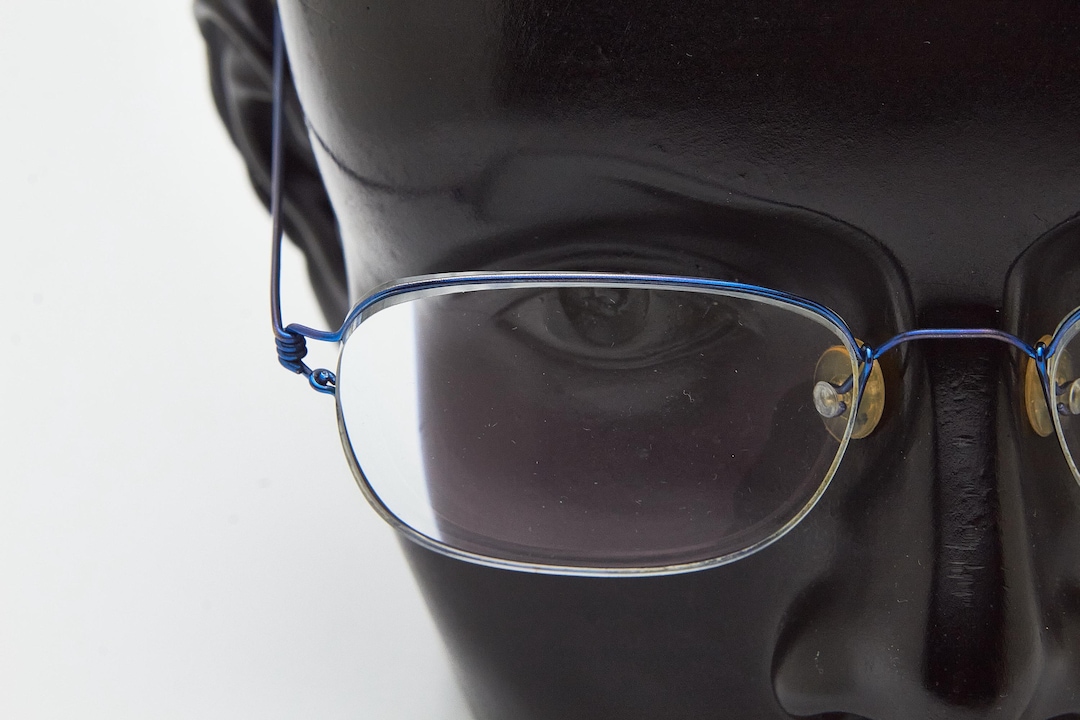 Lindberg Mars 52 Air Titanium Eyewear Polished Blue Metal Frame Vintage ...