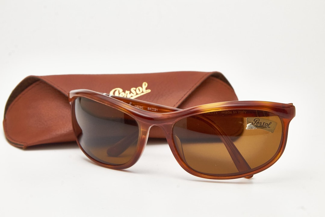 PERSOL 58230 RATTI Newer Worn / Brown Vintage 1980s Sunglasses