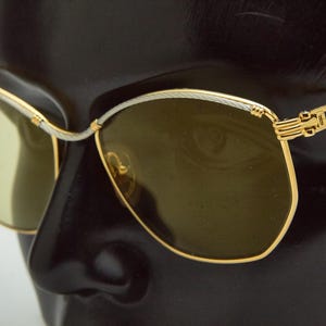 1990s vintage golden eyeglasses FRED CYTHERE ,golden frame,gold sunglasses, luxury goggles,butterfly eyeglasses,vintage FRED sunglasses
