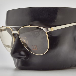 DUNHILL eyeglasses 6034 47,Pilot frame,Oversize Sunglasses,Aviator frame,vintage eye glasses,1980s Eyewear vintage,oversized eyeglasses