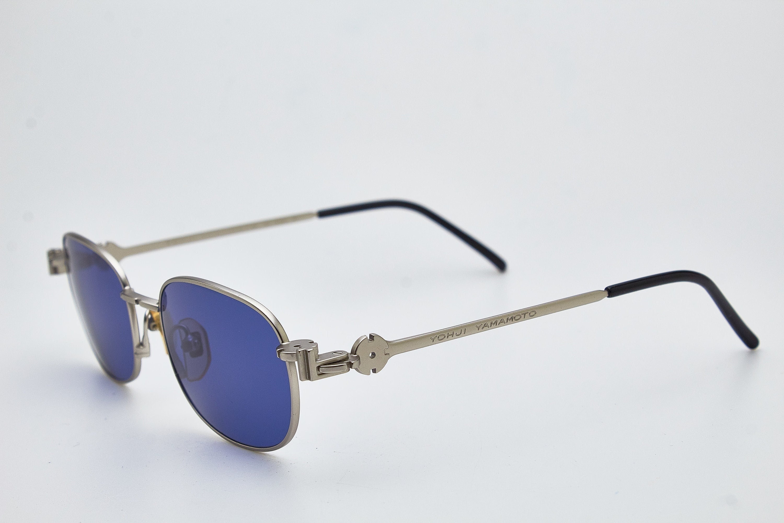Vintage Yohji Yamamoto 52-5106 Sunglasses 90s Matte Gray Titanium