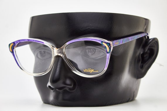 Vintage Cateye glasses 1980s LIGNE VISAGE V1053 V… - image 9
