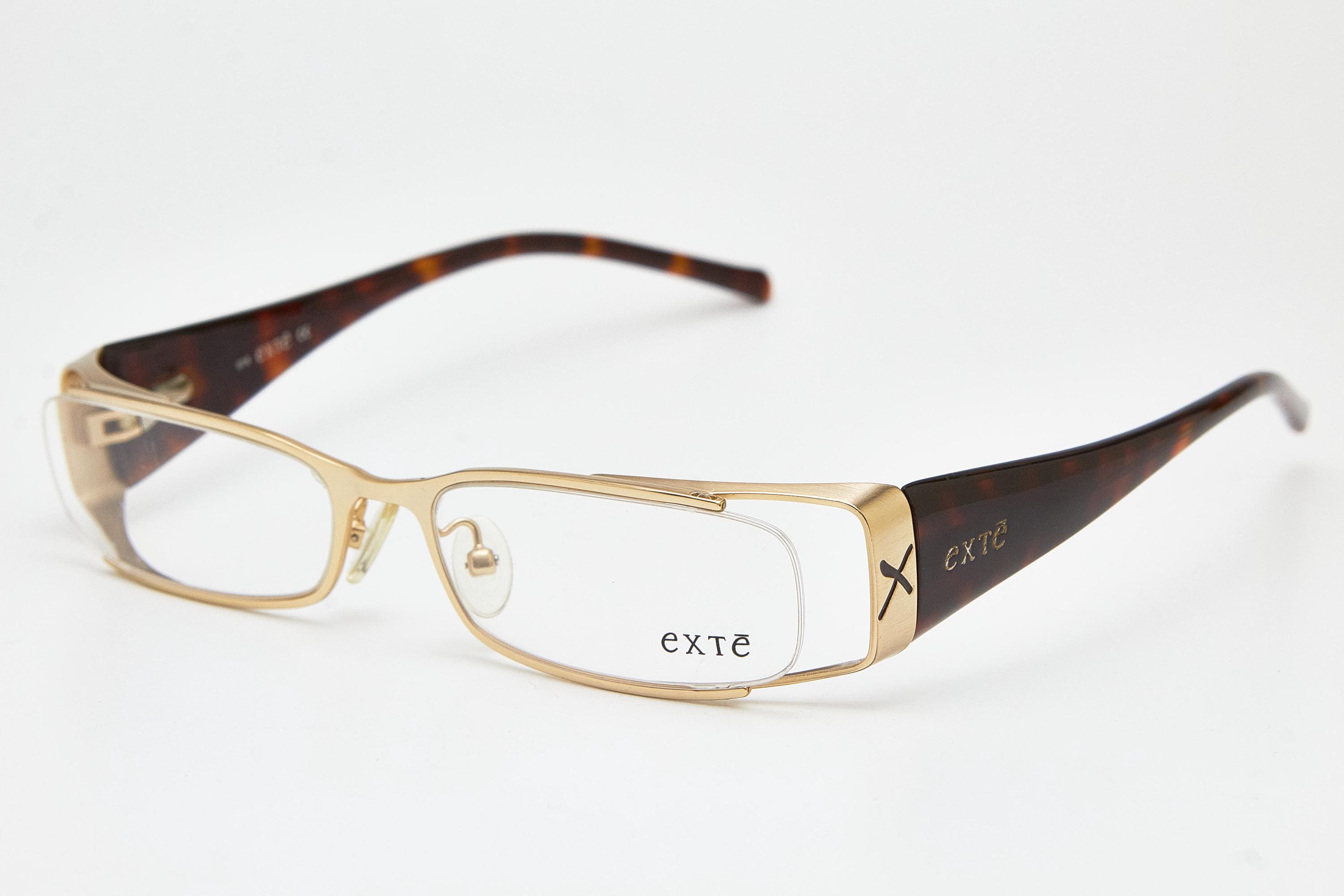 exTē Sunglasses VINTAGE EXTE EX 512 BLUE SILVER RIMLESS PURPLE GRADIENT  main image 3