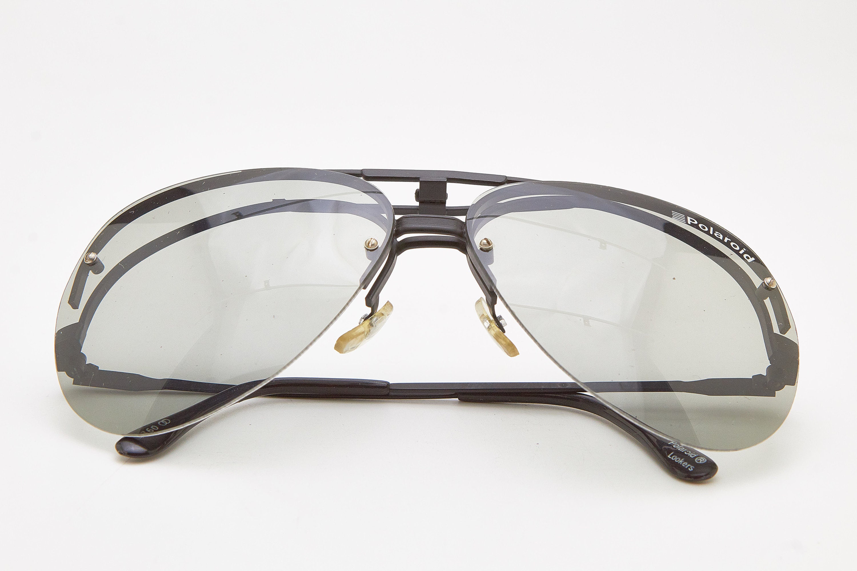 Vintage Polaroid Lookers Black Oval Sunglasses unisex Polaroid Black Original Vintage Sunglasses for sale | eBay main image 3