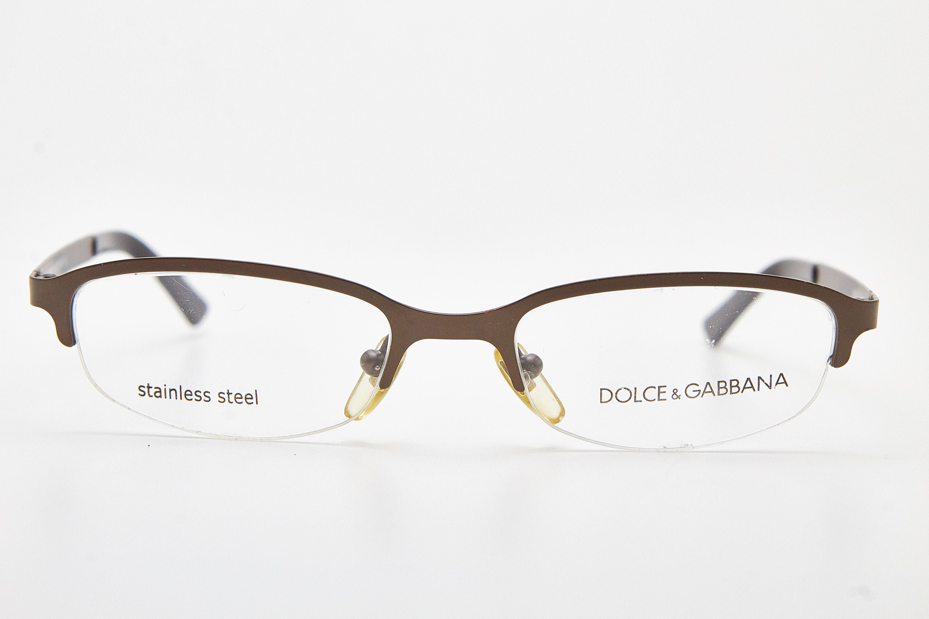 Dolce Gabbana Y2K Brown Eyeglasses – Rectangle 00s Frames - Etsy