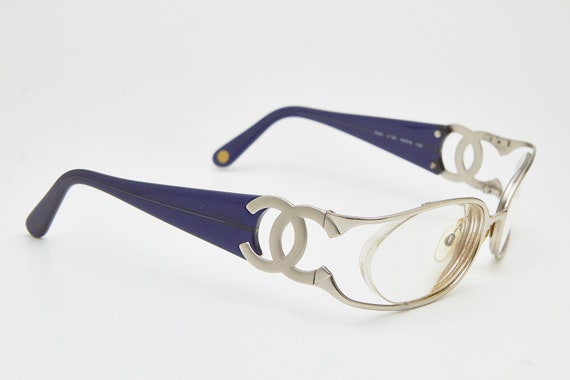 Y2k eyeglasses CHANEL vintage eyeglasses 2020,blu… - image 6
