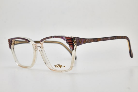 Vintage Cateye glasses 1980s LIGNE VISAGE V1061 2… - image 4