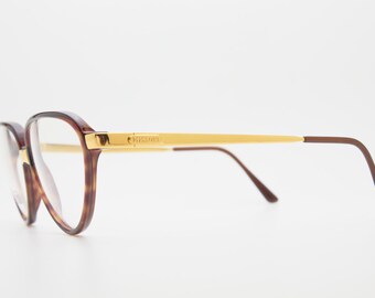 Vintage MISSONI Gold Cat-eye Glasses, Tortoise Shell Frame  display picture 1