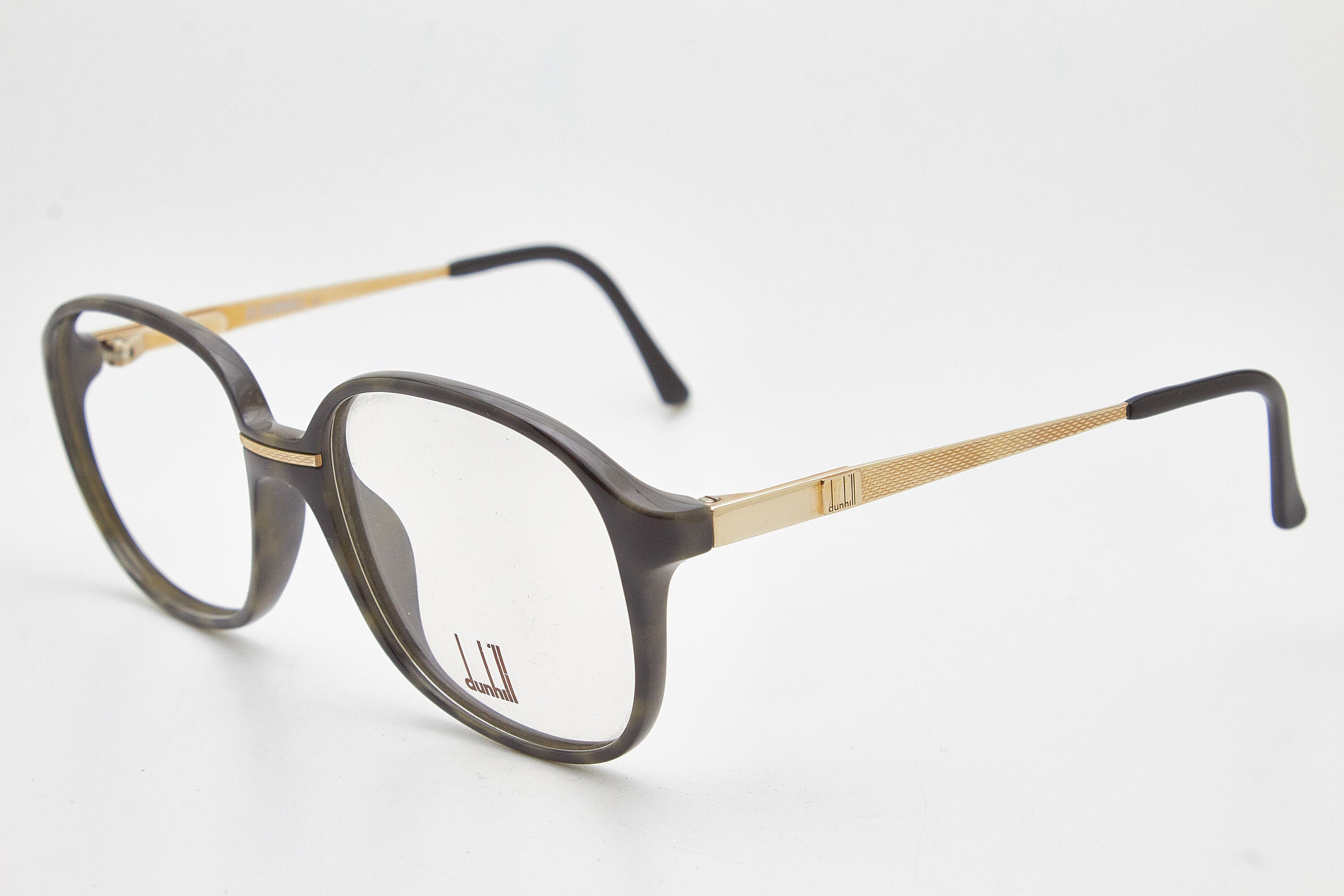 DUNHILL Gold Tortoise Shell Aviator Eyeglasses, 80s Specs - Etsy display picture 2