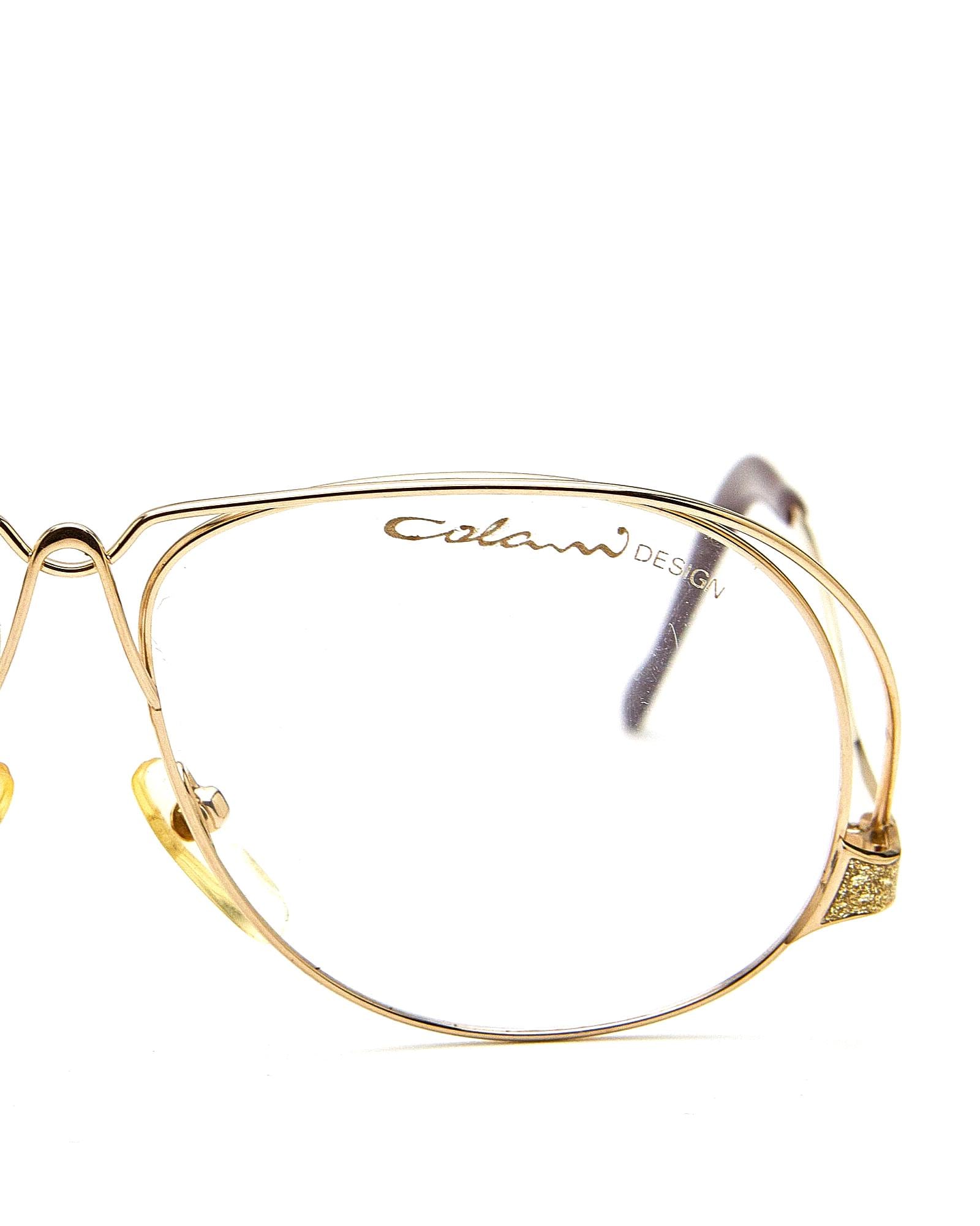 Futuristic Eyeglasses Colani Design Gold Oversized Butterfly  display picture 1