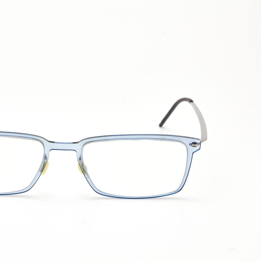 Lindberg 6528 Spirit Acetanium Eye, Blue Frame, Minimalist Eyewear - Etsy