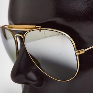 vintage eye glasses RAY BAN sunglasses OUTDOORSMAN 1/30 10kGF 58 Bausch Lomb,Aviator eyeglasses,golden glasses,rayban glasses 70s sunglasses
