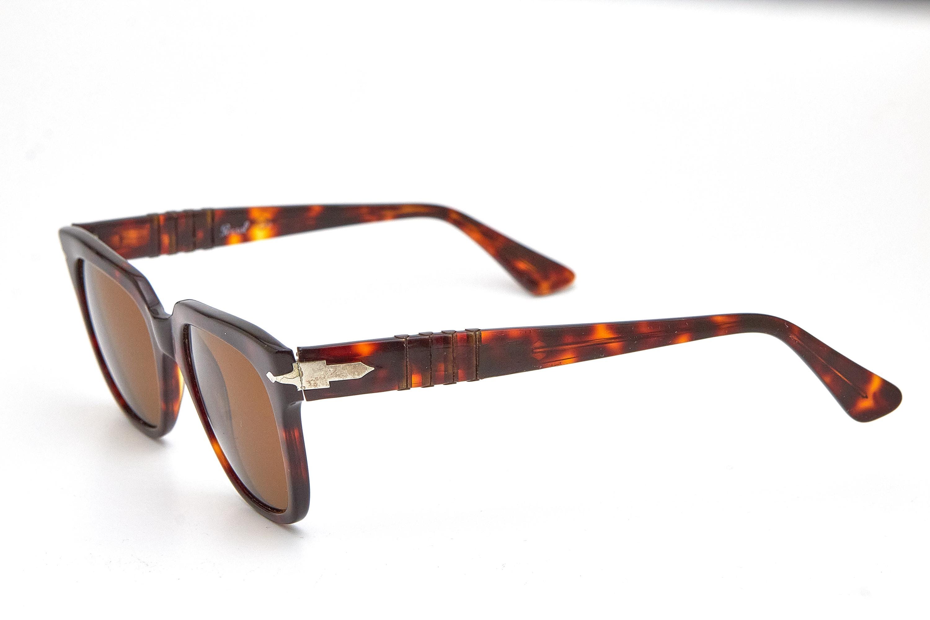 Vintage PERSOL RATTI Sunglasses 803 Chunky Tortoise Hipsters 