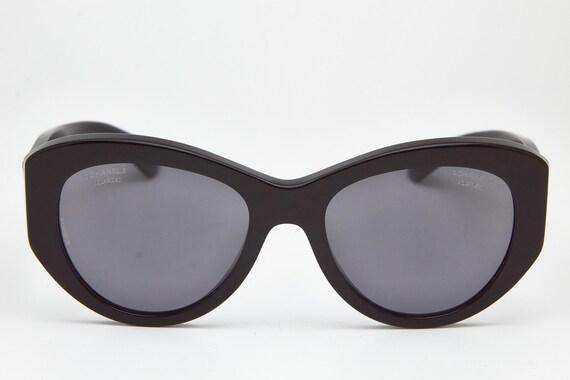 Vintage CHANEL Butterfly Sunglasses, Black Oversized Glam  display picture 1