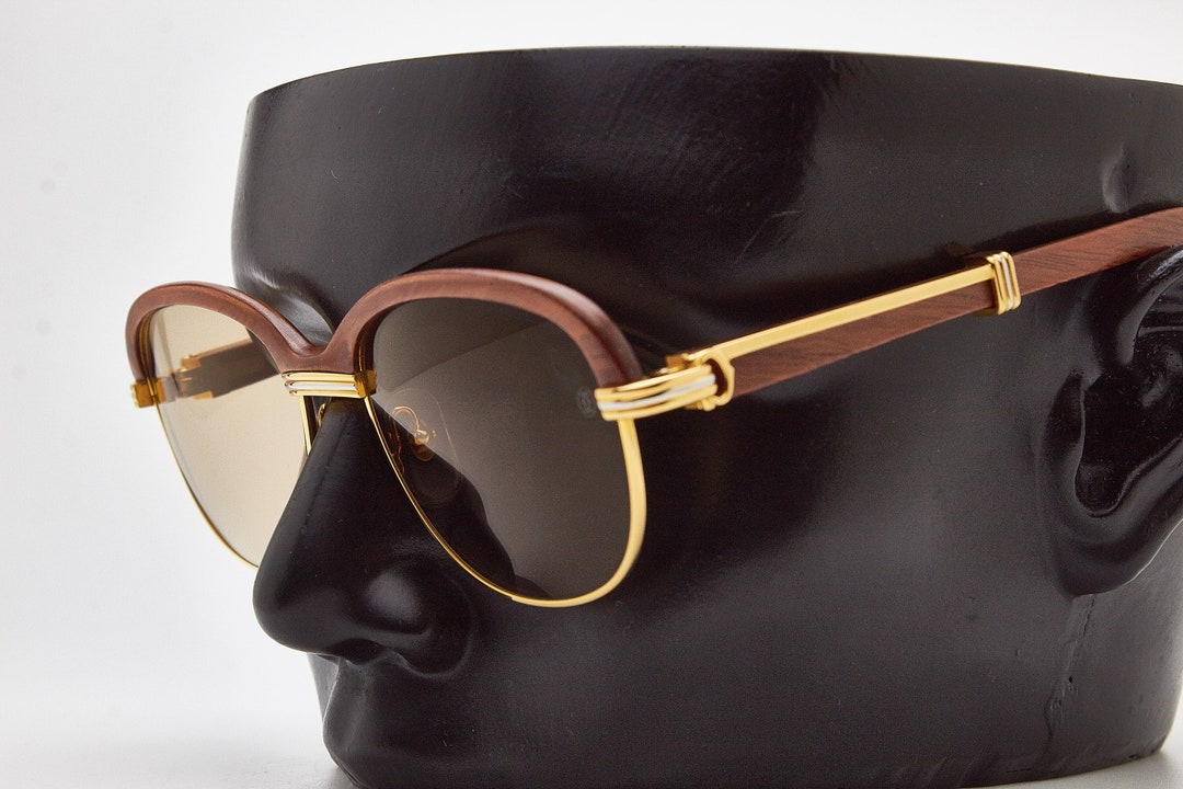Authentic Cartier Vintage Wood Cartier Glasses CARTIER VINTAGE