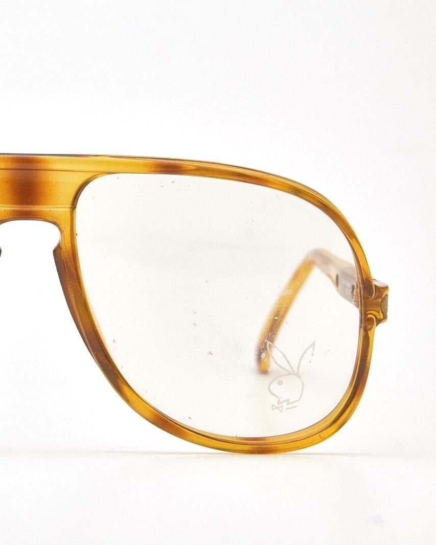PLAYBOY 4591 Vintage Aviator Eyeglasses, Tortoiseshell Oversized