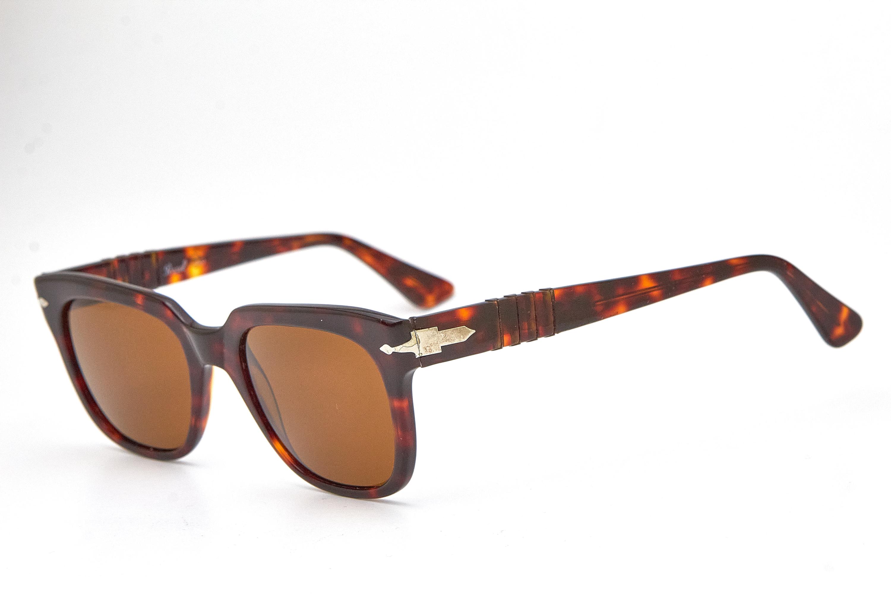 Vintage PERSOL RATTI Sunglasses 803 Chunky Tortoise Hipsters