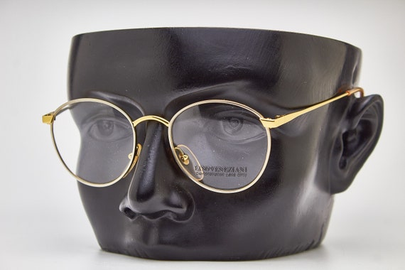 vintage round eyeglasses-LINO VENEZIANI gold eyeg… - image 10