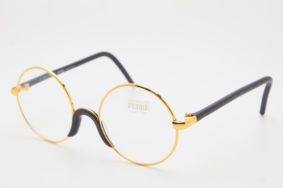 GIANFRANCO FERRE GFF2 404 Round eyeglasses black … - image 3