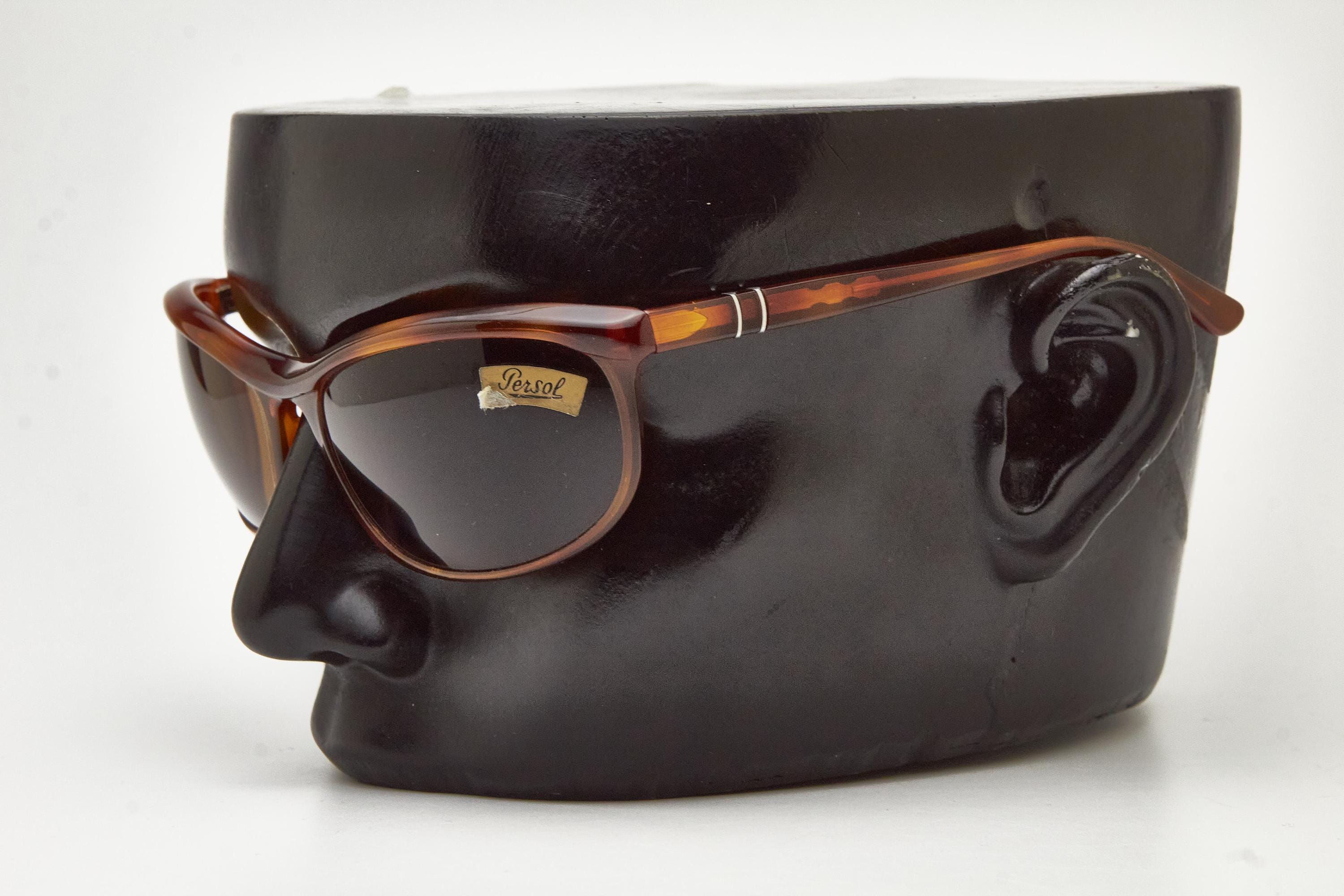 み*も様 Persol 58230-OF サングラス ブラウン PERSOL 58230 RATTI Newer Worn / Brown Vintage 1980s Sunglasses