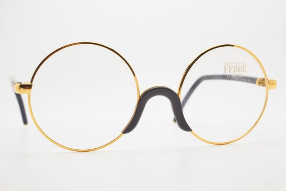 GIANFRANCO FERRE GFF2 404 Round eyeglasses black … - image 9