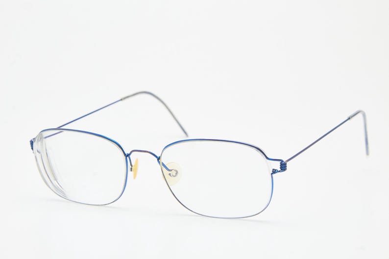 Lindberg Mars 52 Air Titanium Eyewear Polished Blue Metal Frame Vintage ...