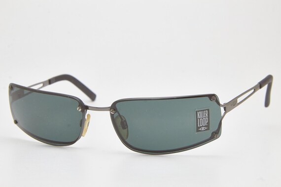 Y2K KILLER LOOP Rectangle Glasses – Geometric Min… - image 4