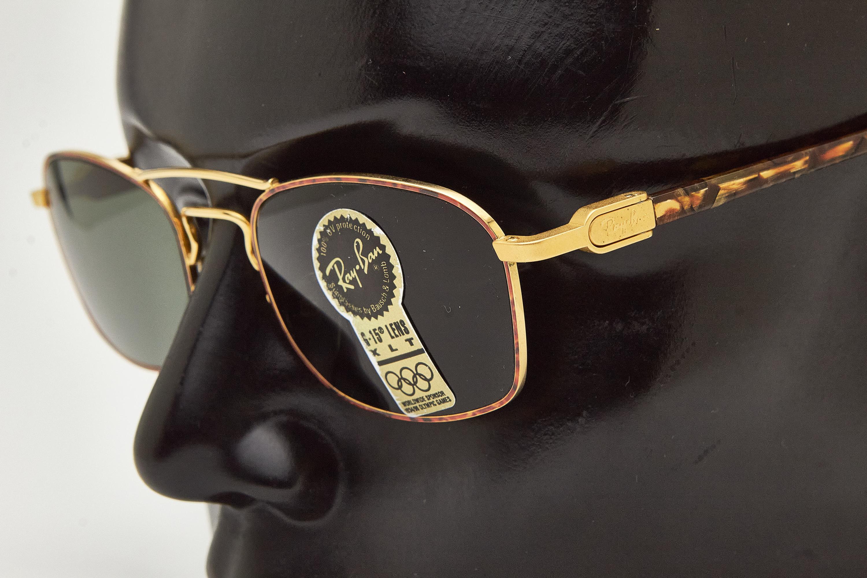 Sunglasses RAY BAN Chaos Square W2007 XYAW Gold Tortoiseshell Bold