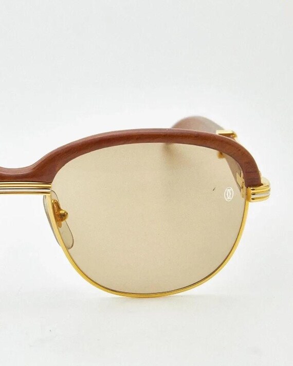 Vintage Authentic Cartier Sunglasses | 90s Malmaison Gold  display picture 1