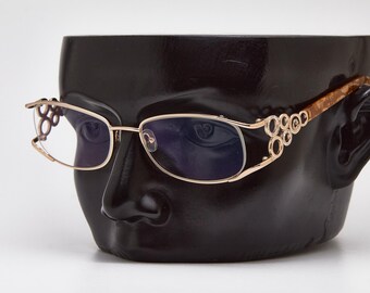Vintage Y2K Eyeglasses | NOS | Narrow Metal Style | Gold  display picture 3