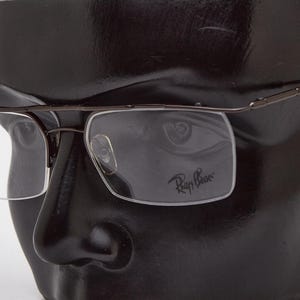 2000s vintage RAY BAN RB6121 Slim Rectangular Shades,Narrow Rectangle Frames,eyeglasses,2000s glasses,Y2K eyeglasses,fancy shadow,