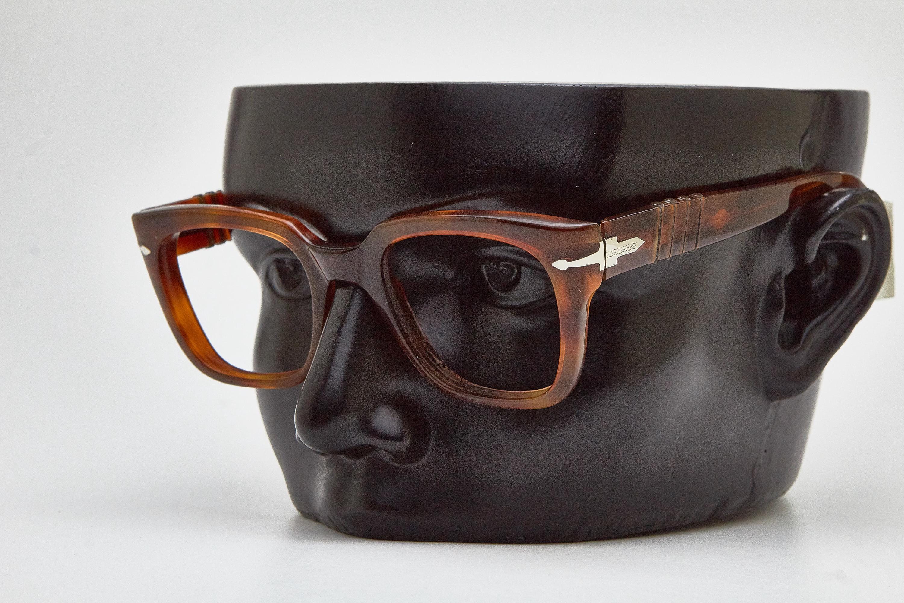 Vintage Eyeglasses PERSOL RATTI Tortoiseshell Frames, Oversized 