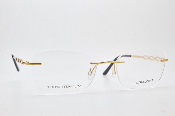 ULTRALIGHT UL1193 rimless eyeglasses titanium gla… - image 4