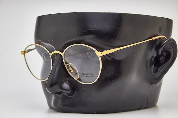 vintage round eyeglasses-LINO VENEZIANI gold eyeg… - image 1