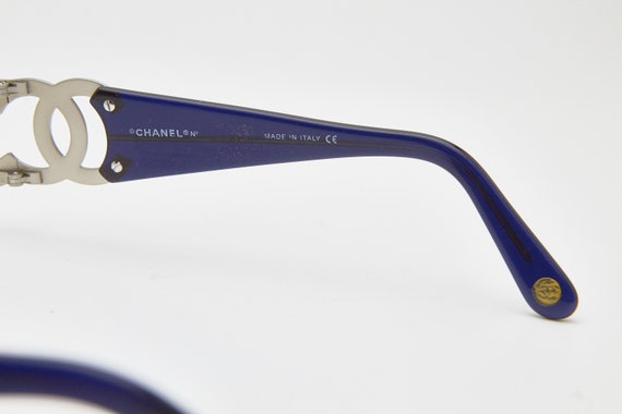 Y2k eyeglasses CHANEL vintage eyeglasses 2020,blu… - image 9