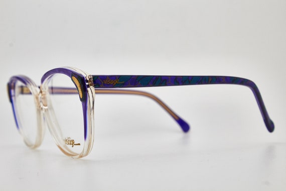 Vintage Cateye glasses 1980s LIGNE VISAGE V1053 V… - image 5