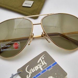 SERENGETI 5055M Simba ™ Aviator eyeglasses,Men&#39;s Glasses 80s,Aviator glasses,1980s sunglasses,golden eyeglasses,oversized eyeglasses,aviator