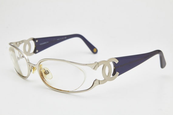 Y2k eyeglasses CHANEL vintage eyeglasses 2020,blu… - image 1