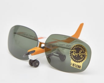 Lentes rectangulares Ray Ban de Luxottica, lentes de 58 mm para gafas de sol de la década de 2000
