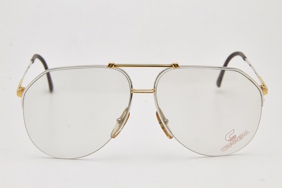 Vintage CARRERA eyeglasses 5313 41 gold frame,gol… - image 3