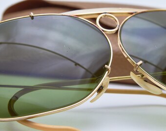 70年代中期 B&L RAY-BAN Shooter 1/30 10KGO Ray Ban B&L 1/30 10K G.O. Kalichrome Shooter Shooting