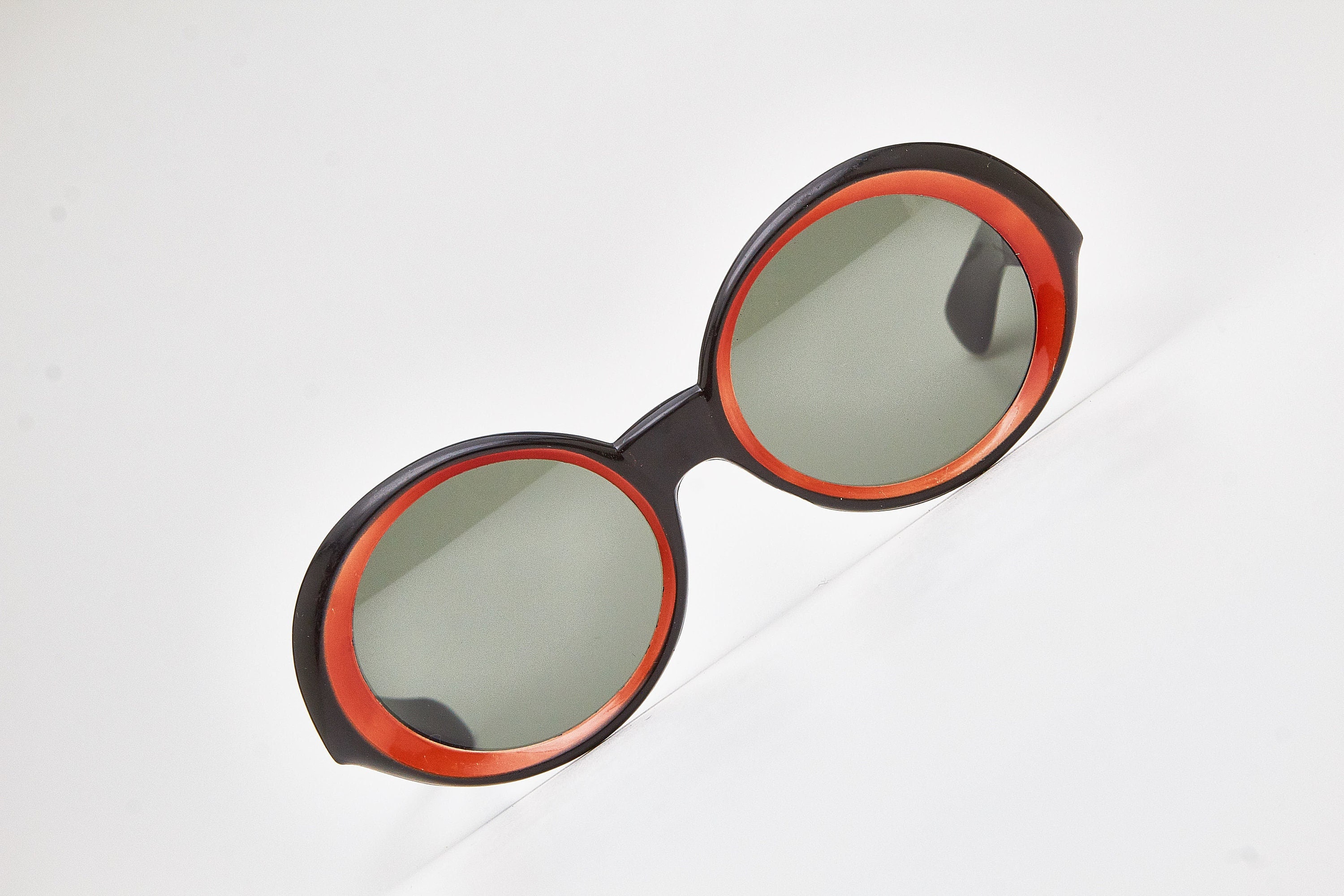 AUTHENTIC 1970’S NILSON SUNGLASSES ITALY Vintage Boho Black Sunglasses 70s NILSON Italy, Oversized  main image 2