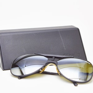 Vintage Sunglasses Kanye West ALITALIA PROFESSIONAL 560 Special Series 60mm Black Metal Frame Mirrorles Lenses Classic Eyewear 198*